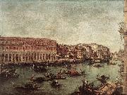 GUARDI, Francesco The Grand Canal at the Fish Market (Pescheria) dg oil painting picture wholesale
